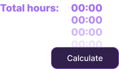 Automatically calculate total hours worked for the week.