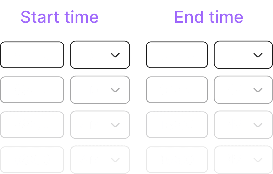 Log daily work hours, including clock-in and clock-out times.